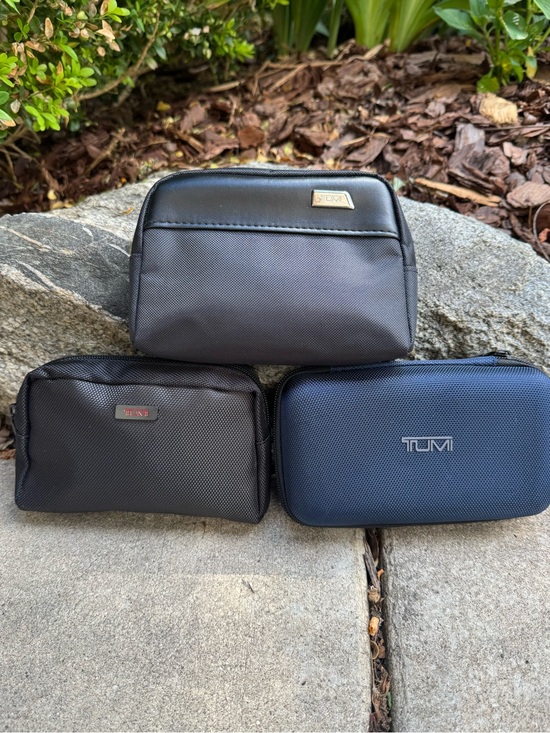 Tumi Other - Tumi Black Men's Toiletry Bags Set - Three-Piece Dopp Kit Collection